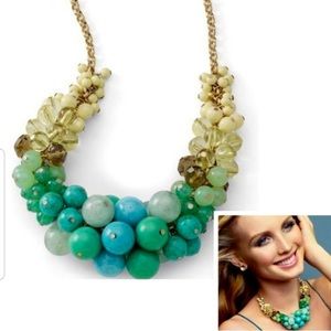 ⚜️ Lia Sophia - Statement Necklace Teal / Gold